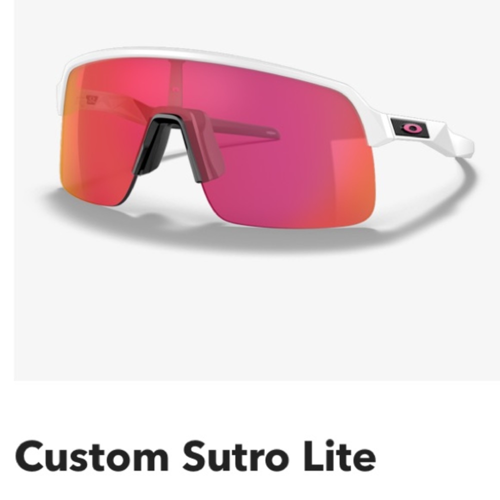 Oakley Custom Sutro pink and white